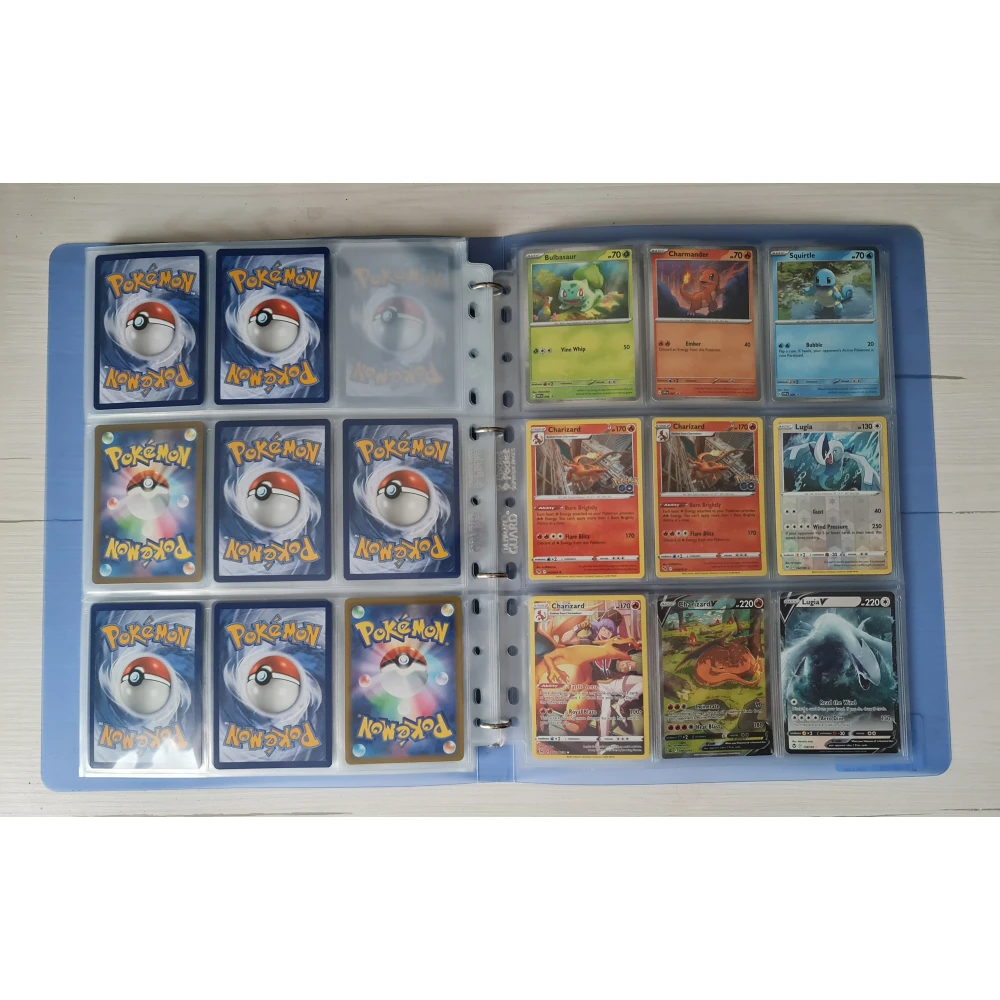 Trading Card Album Pages 100 pcs - 9-Pocket, Clear