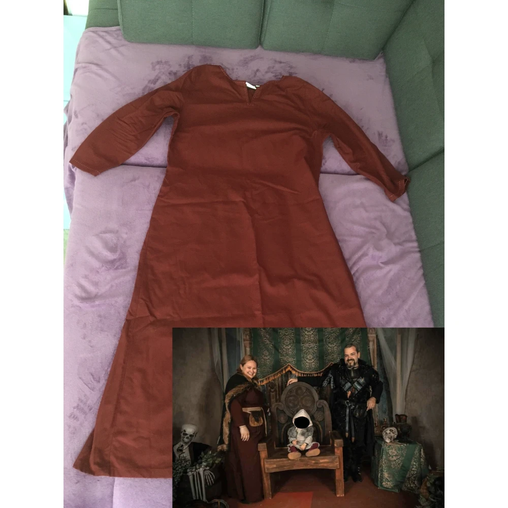 Medieval underdress - burgundy
