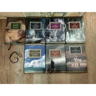 Tolkien - komplet 7 knih + Jeden prsten