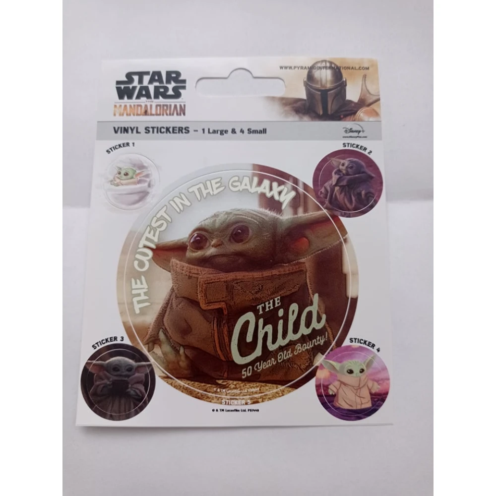 Vinylové samolepky Star Wars: Mandalorian - Baby Yoda