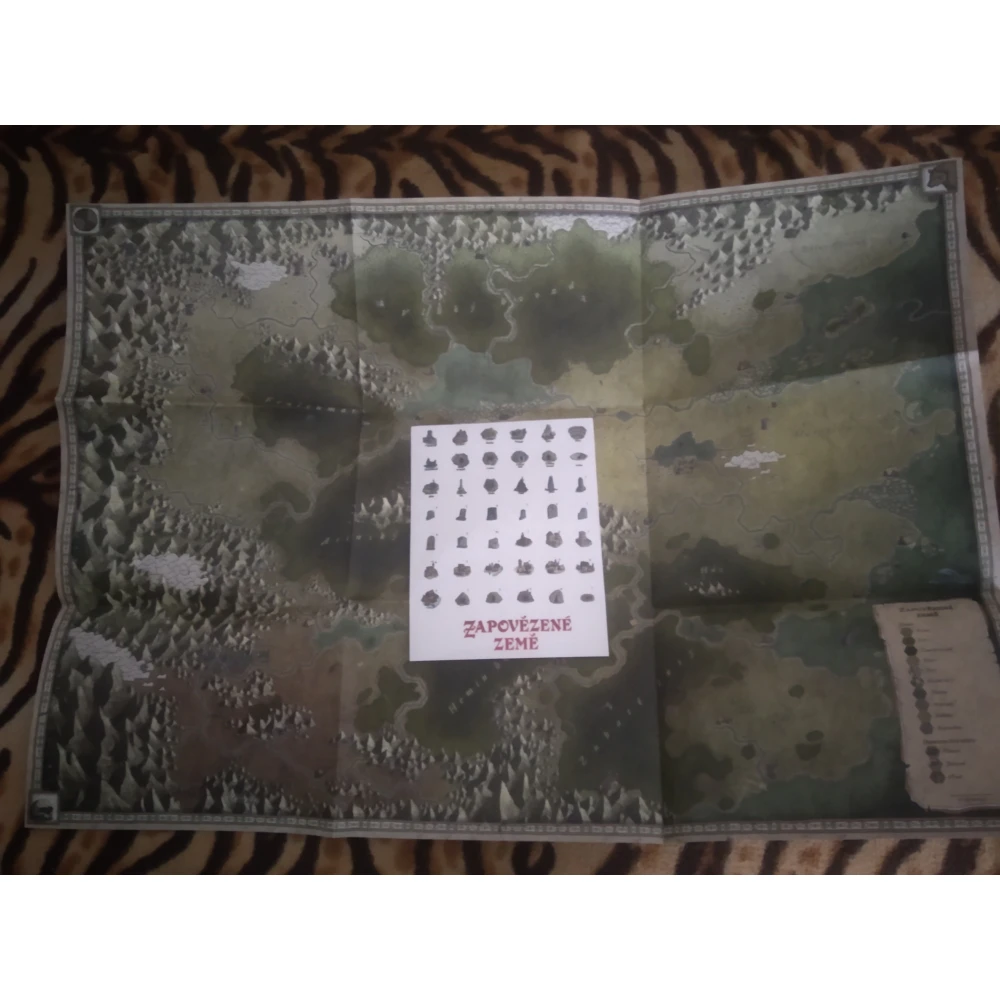 Zapovězené země - mapa a samolepky