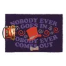 Willy Wonka & The Chocolate Factory Doormat - Nobody Ever Goes In...