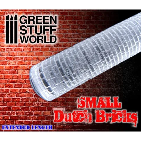 Rolling Pin - Small Dutch Bricks, texture roller