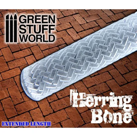 Rolling Pin - Herringbone, texture roller