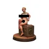 RPG miniature - Bound Captive on a Crate (nude)