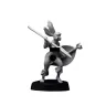 RPG Miniature - Attacking Tribal Warrior (Bare)