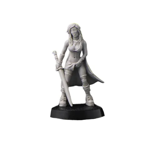 RPG Miniature - Warrior in a Cloak