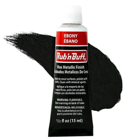 Rub 'n Buff Wax Metallic Finish - Ebony