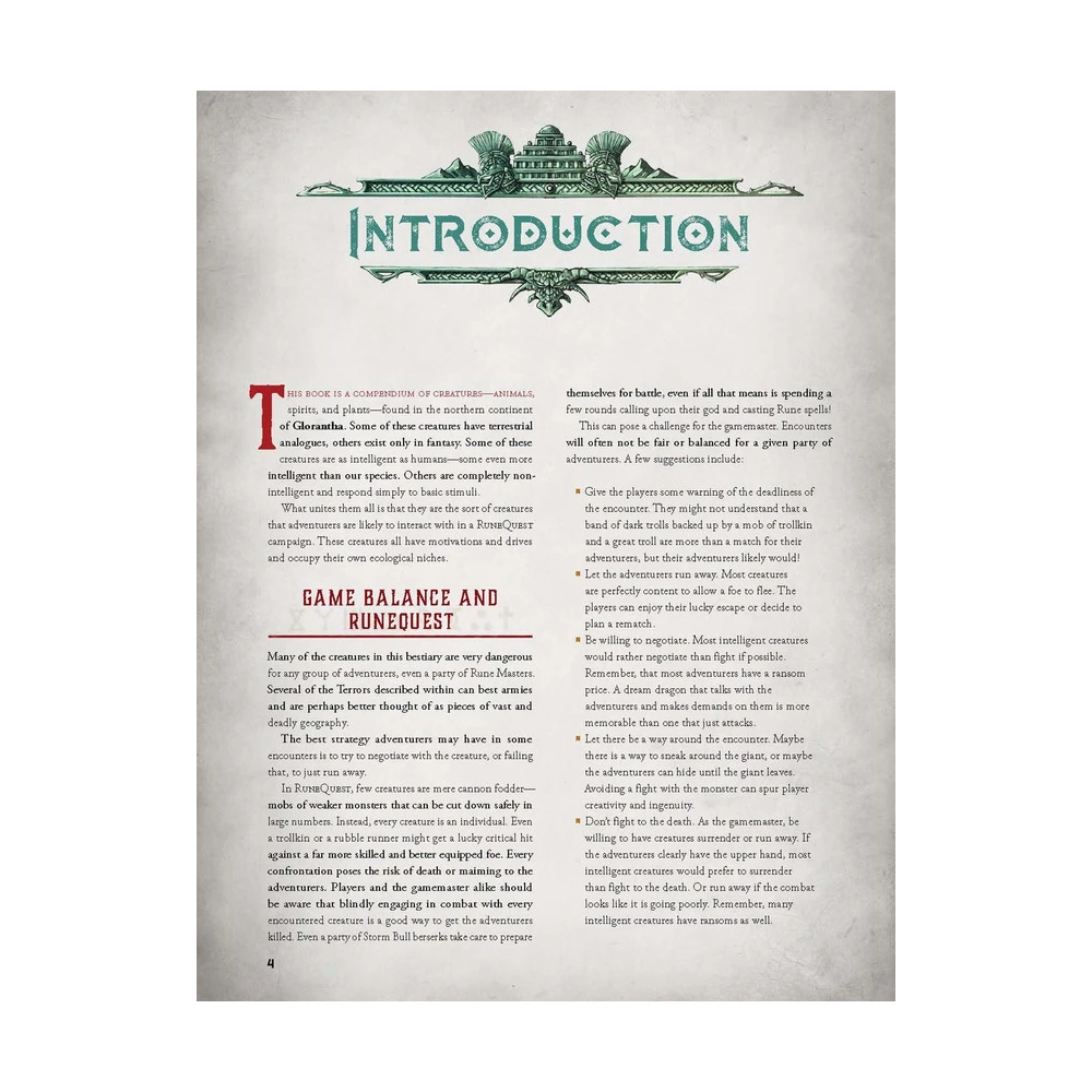 RuneQuest: Glorantha Bestiary