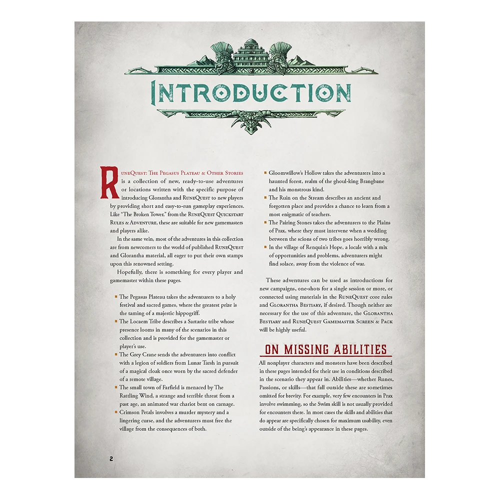 RuneQuest: The Pegasus Plateau & Other Stories