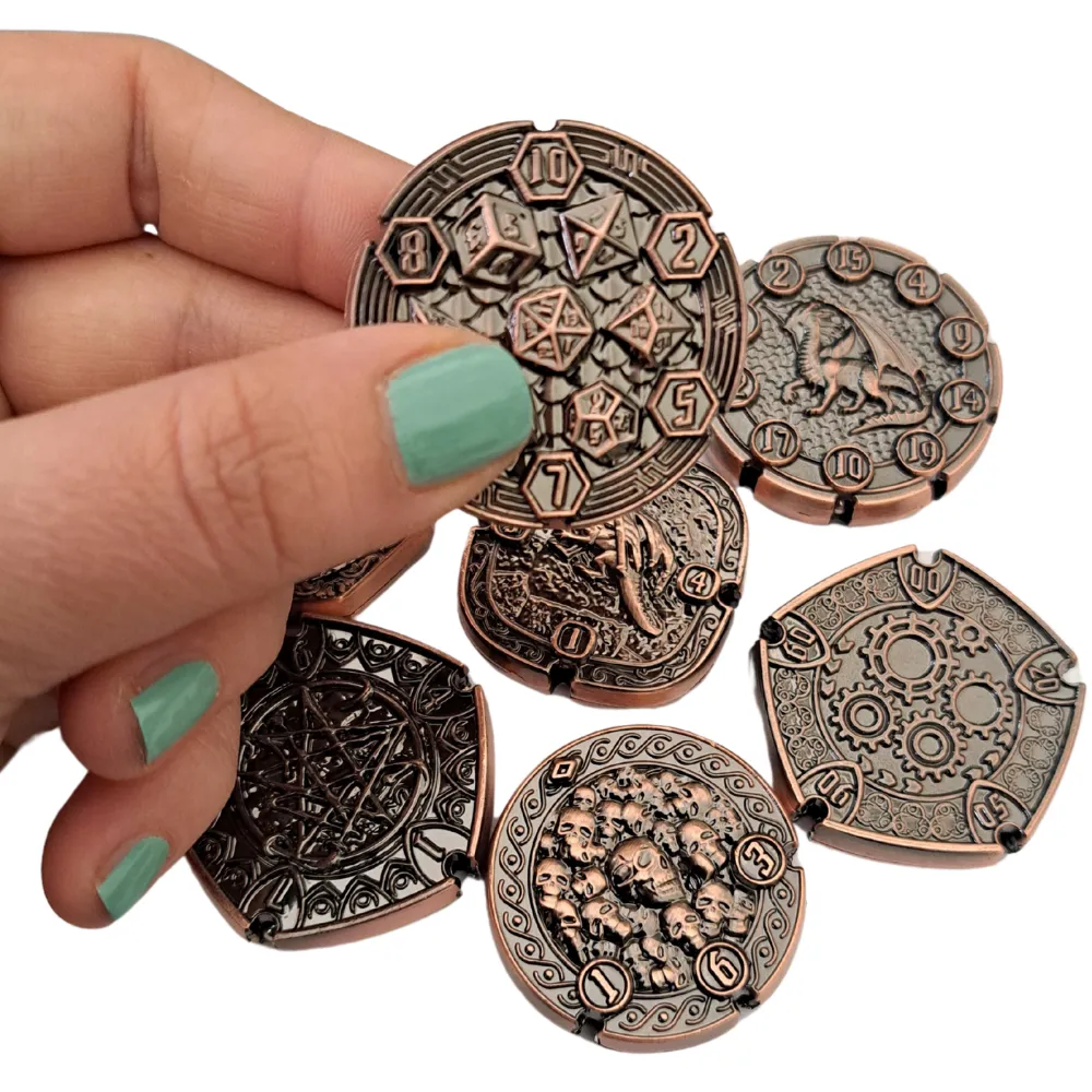 FlipDie Dice Coin Set - Copper