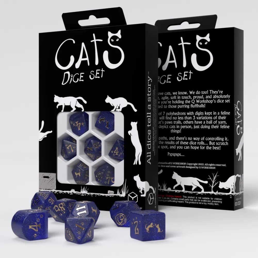 Cat Dice Set - Modern