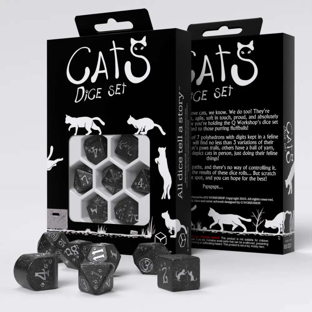 Cat Dice Set - Modern