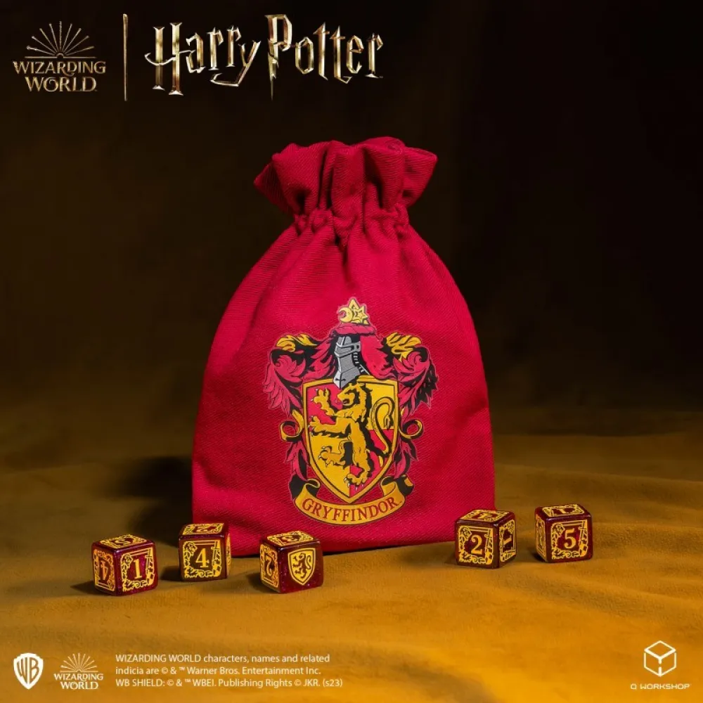 Harry Potter Dice Set and Pouch - Gryffindor