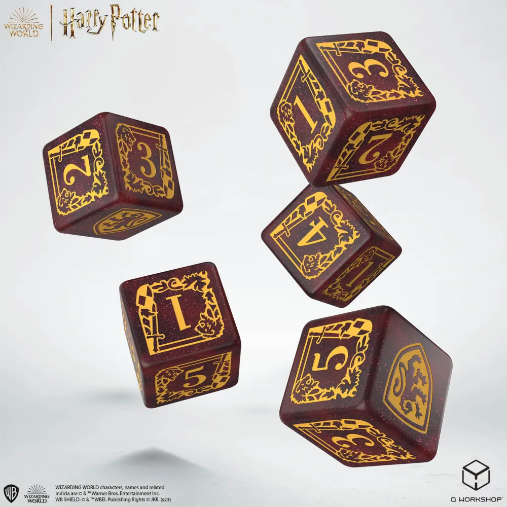 Harry Potter Dice Set and Pouch - Gryffindor