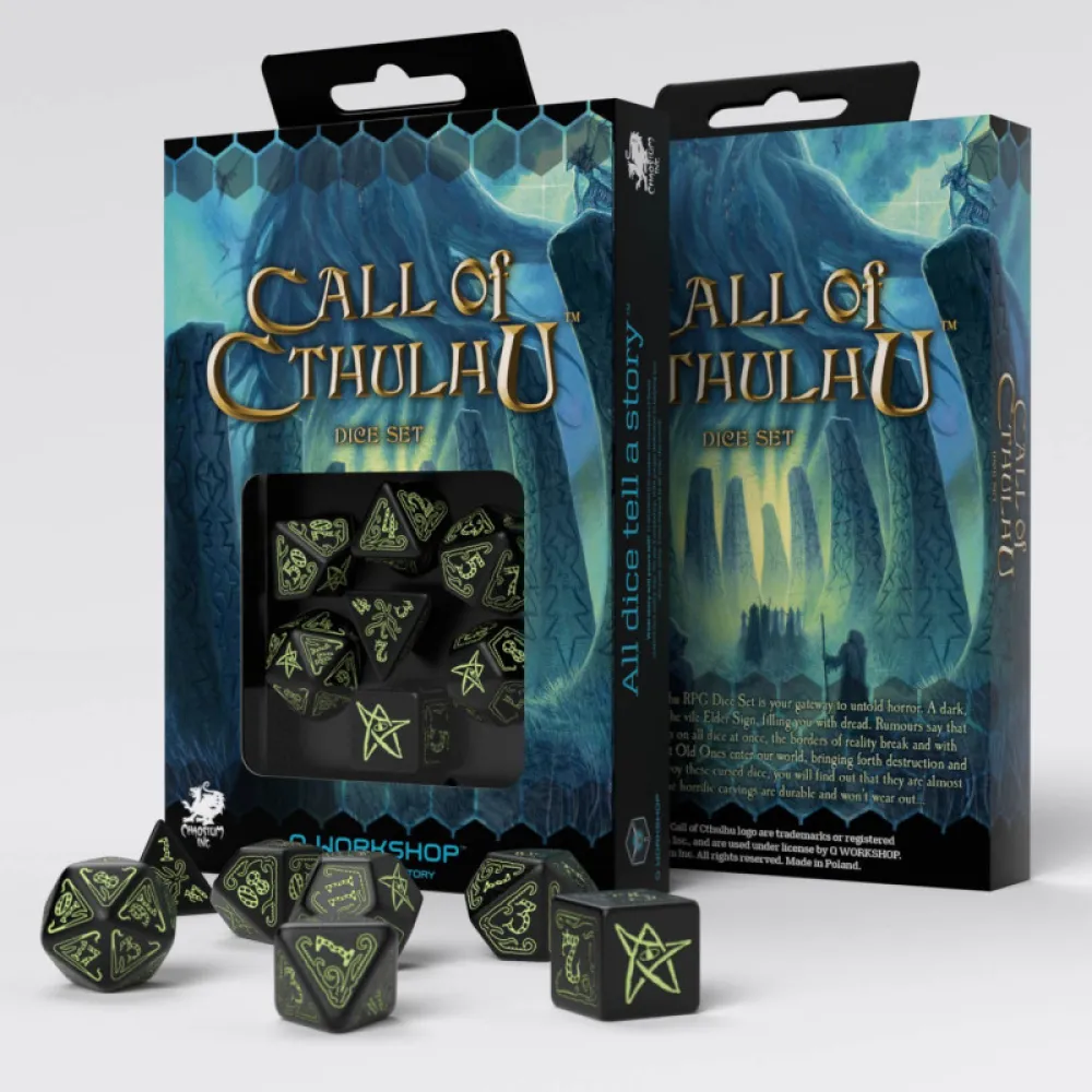 Call of Cthulhu Dice Set - Glow in the Dark