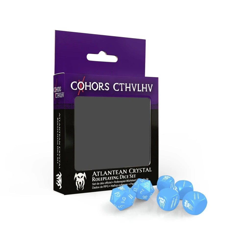 Cohors Cthulhu RPG Dice Set: Atlantean Crystal