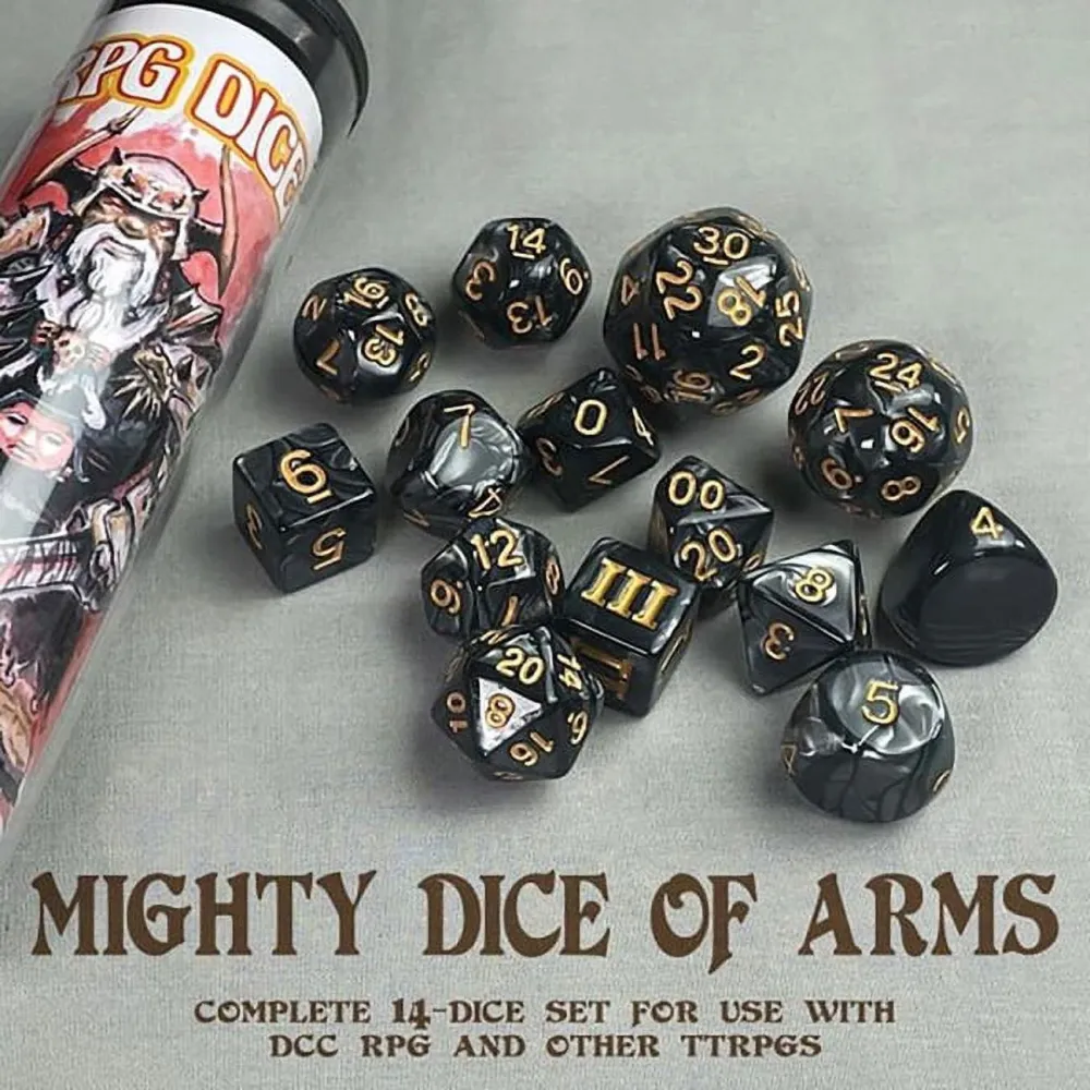 DCC RPG Dice Set - Mighty Weapon