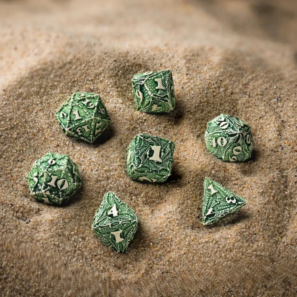 Dracopolis Dice Set - Welsh Green