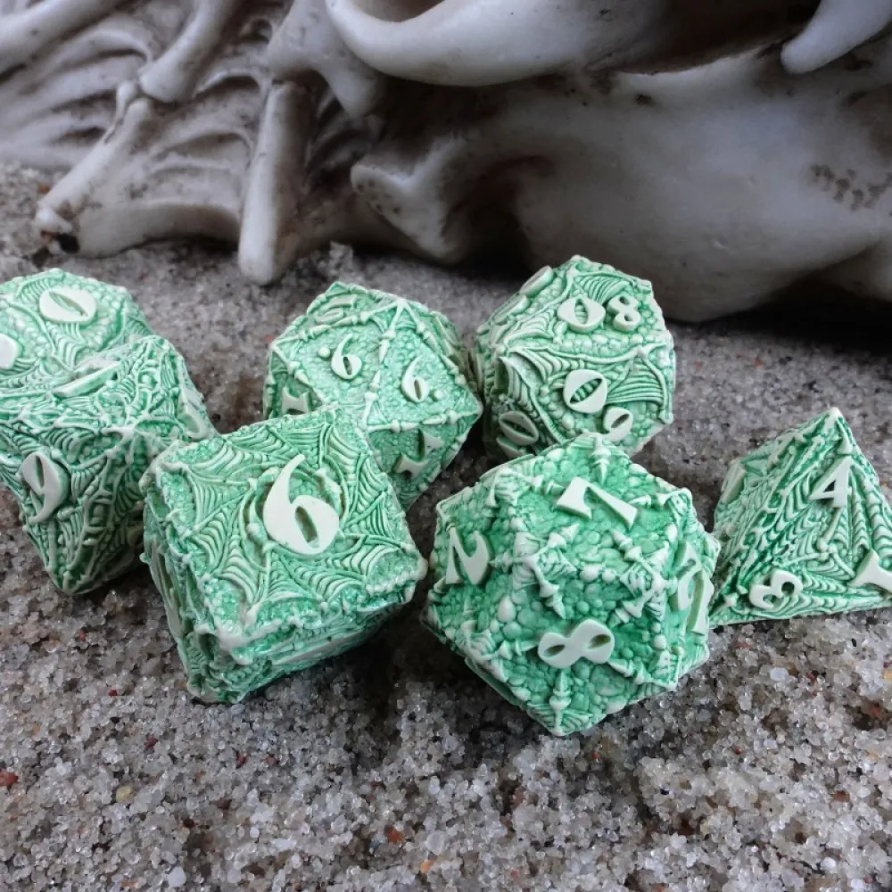 Dracopolis Dice Set - Welsh Green