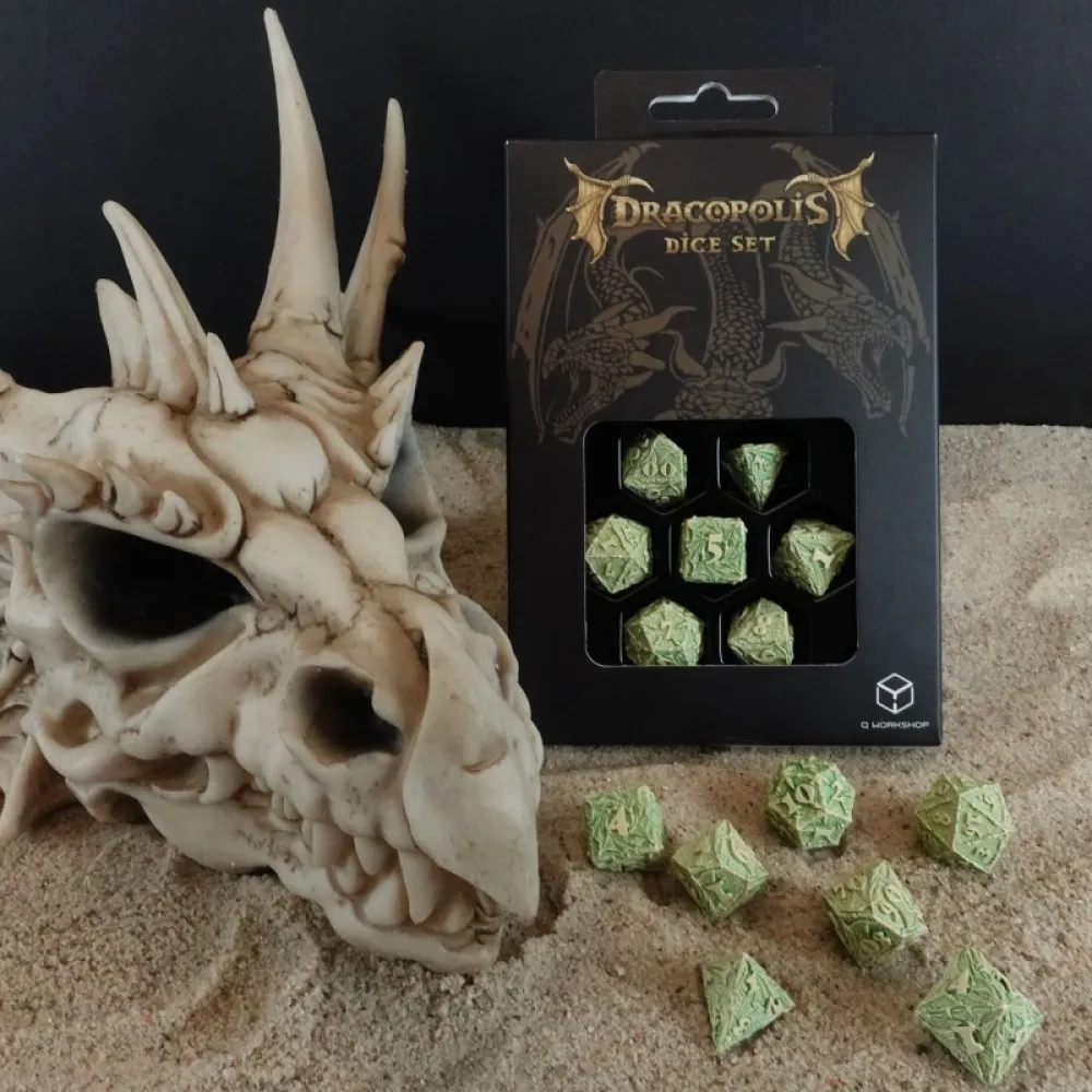 Dracopolis Dice Set - Welsh Green
