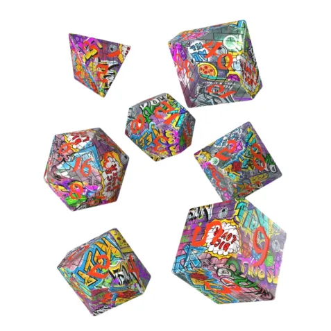 Dice Set: Full Art Dice Set - Graffiti