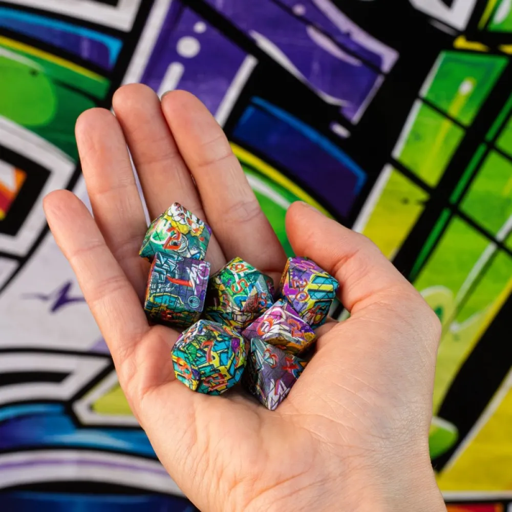 Dice Set: Full Art Dice Set - Graffiti