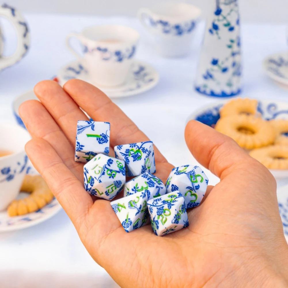 Dice Set: Full Art Dice Set - Porcelain