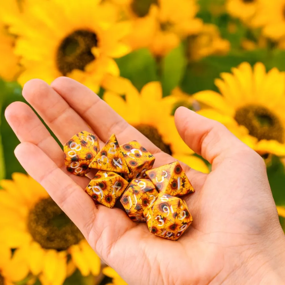 Dice Set: Full Art Dice Set - Sunflower
