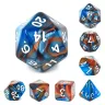 Dice Set - Blue-Copper Fusion