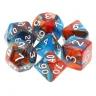 Dice Set - Blue-Copper Fusion