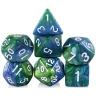 Dice Set - Blue-Green Fusion