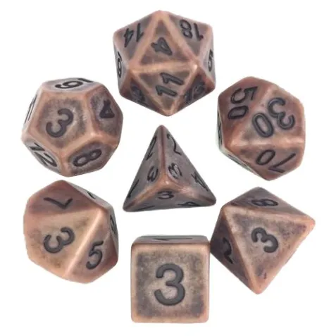 Dice Set - Antique Copper