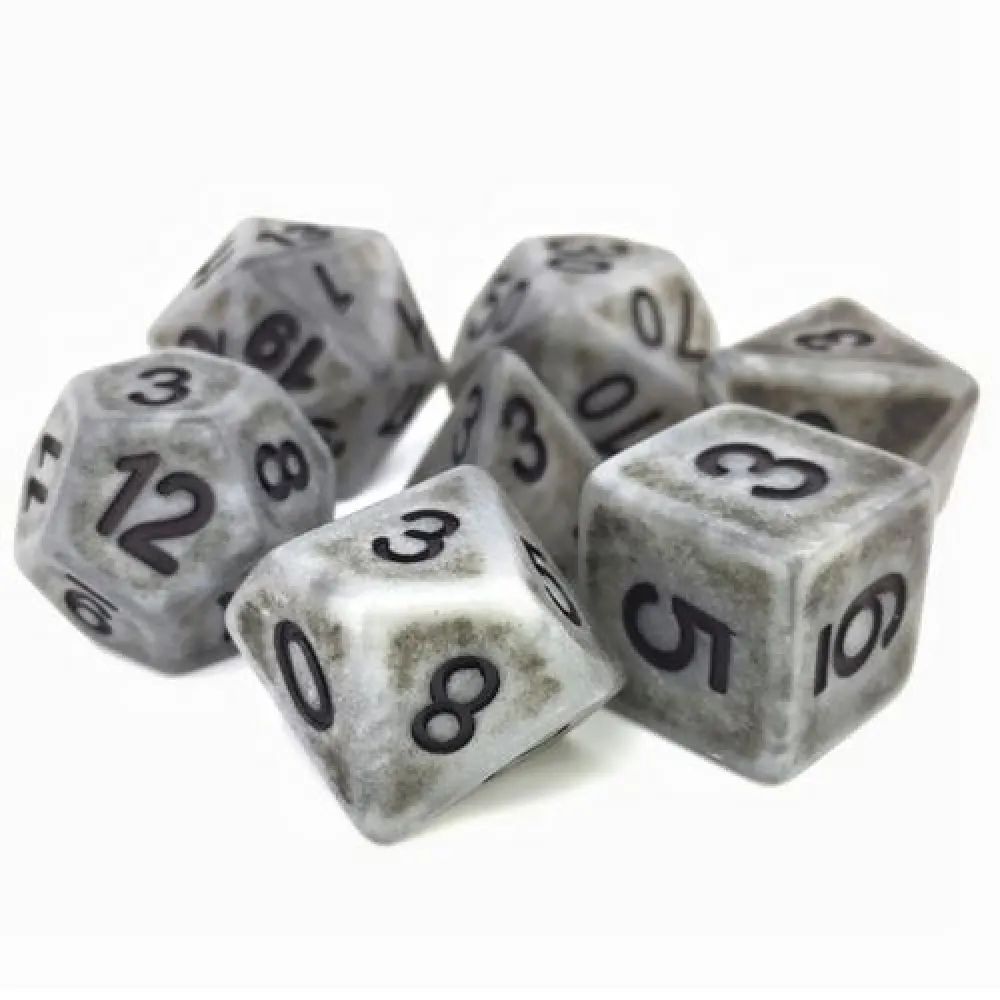 Dice Set - Antique Silver