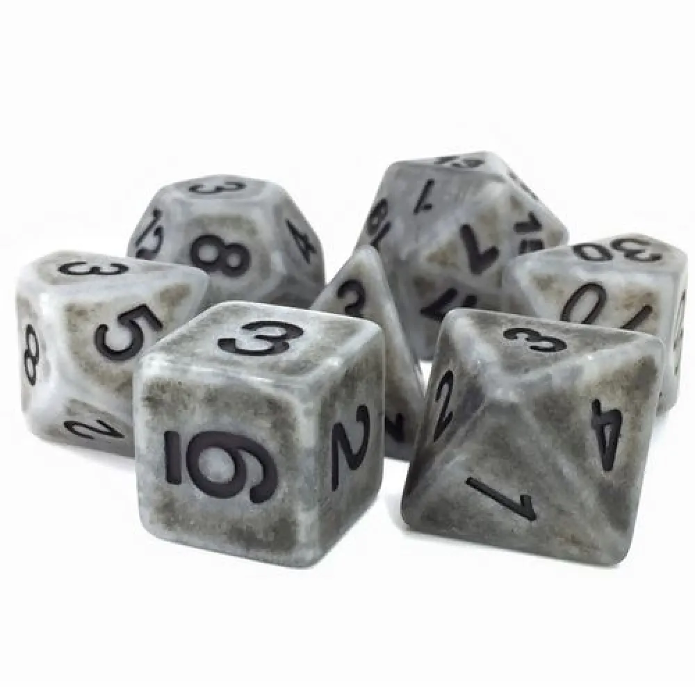 Dice Set - Antique Silver