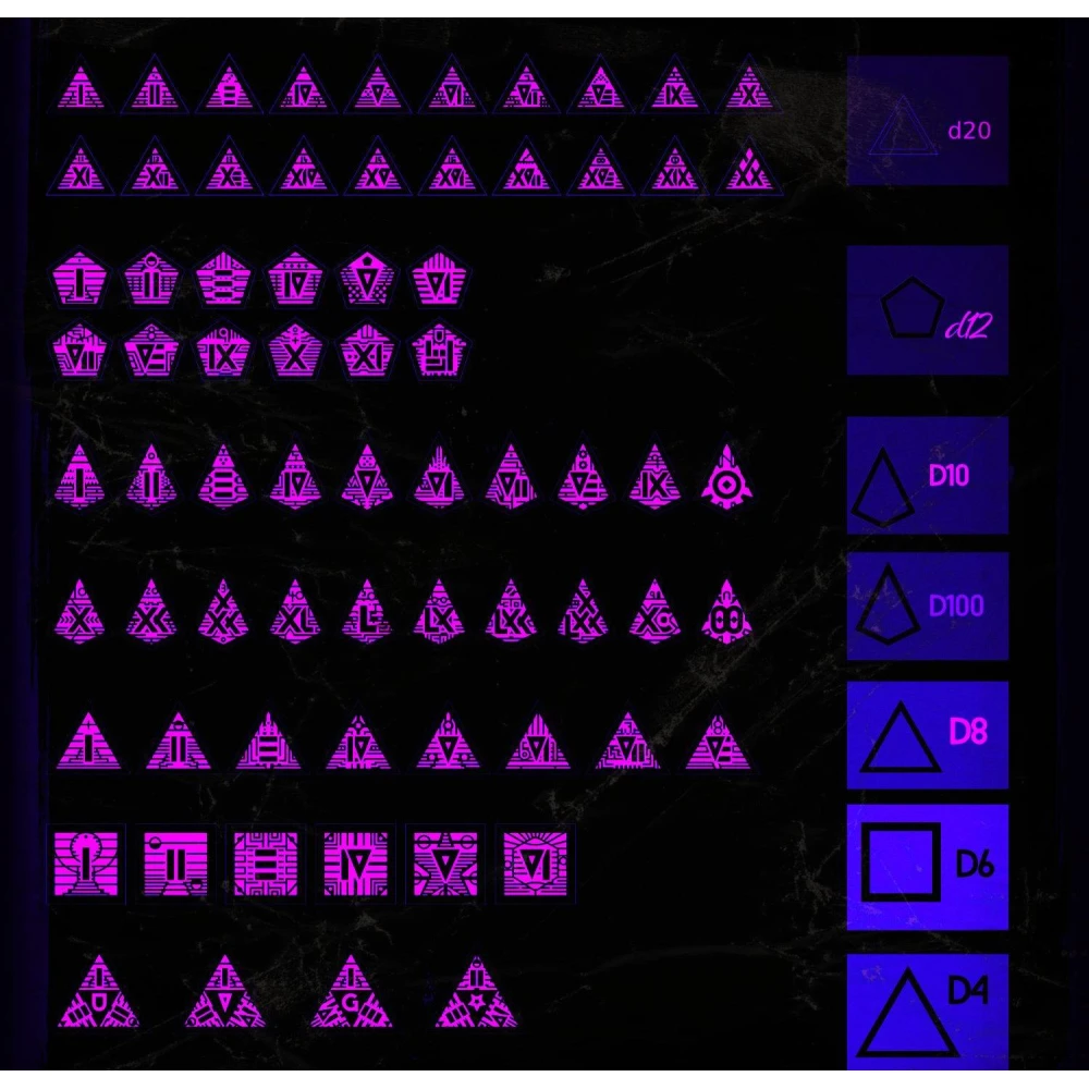 Ultraviolet Grasslands Dice Set