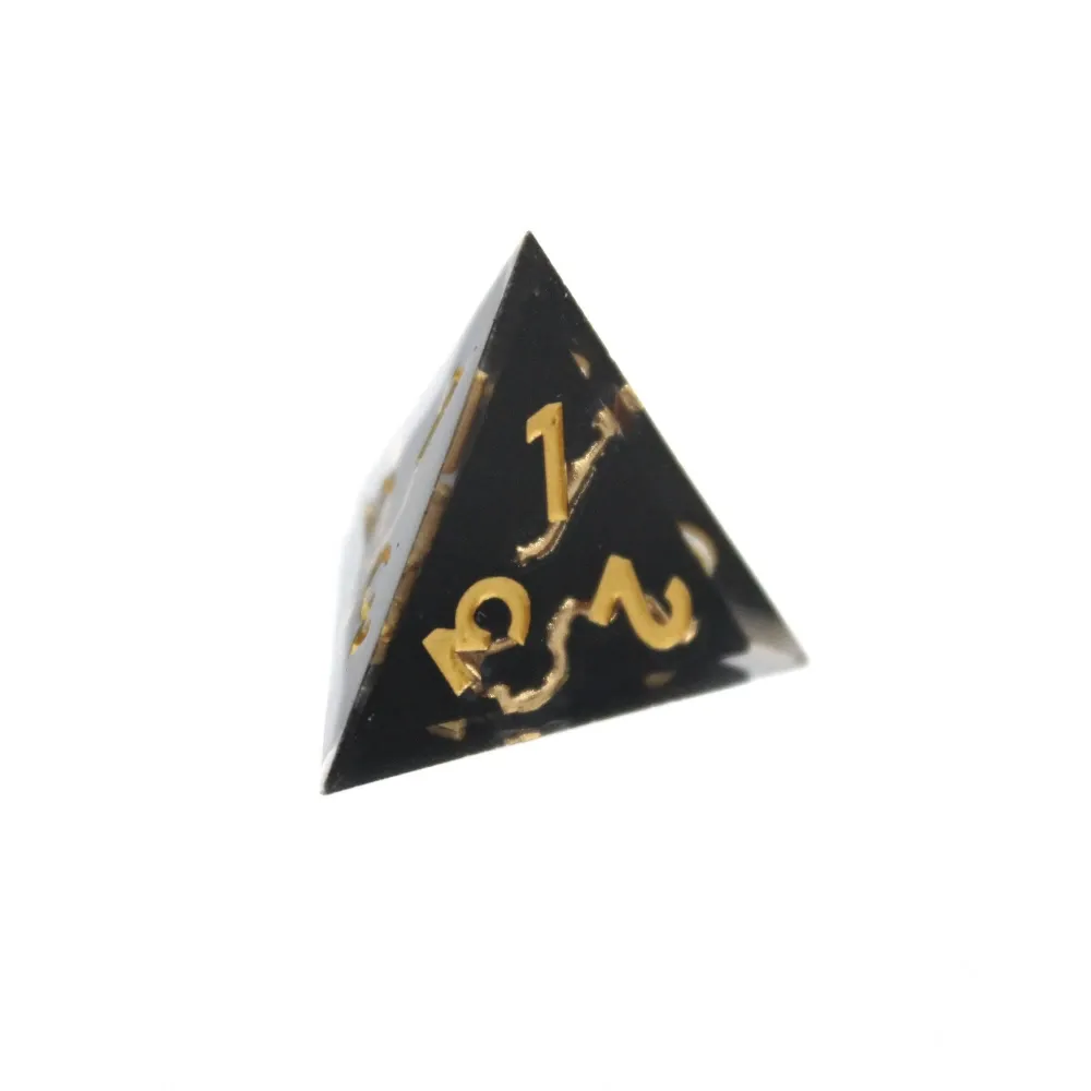 Dice Set - Golden Vein