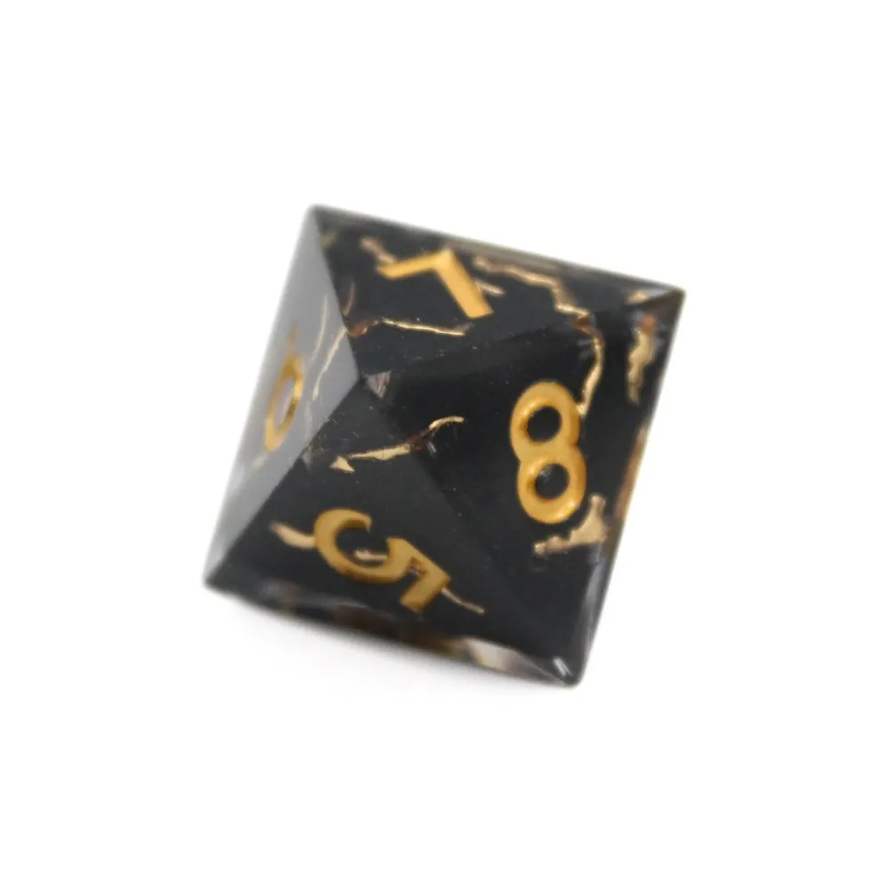 Dice Set - Golden Vein