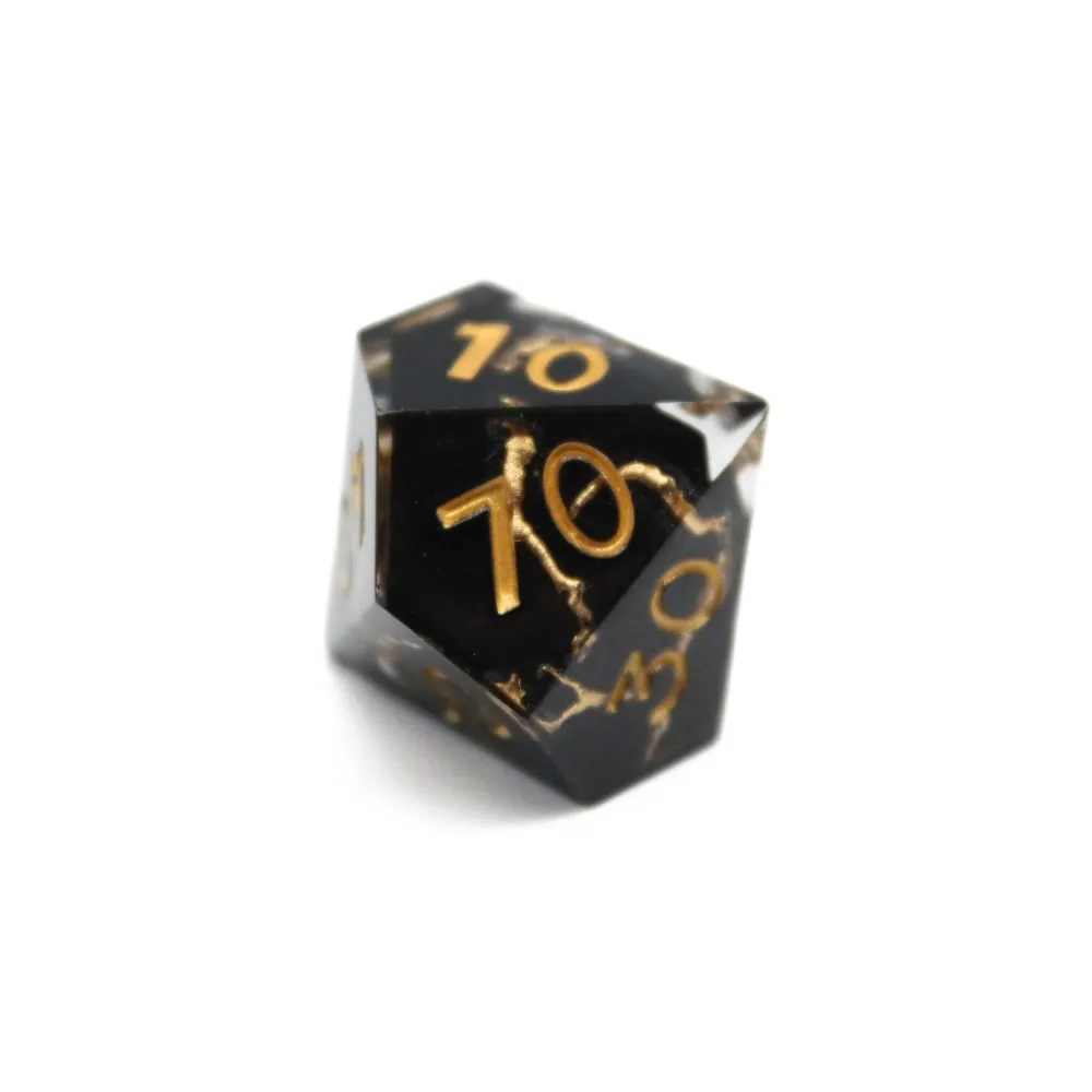 Dice Set - Golden Vein