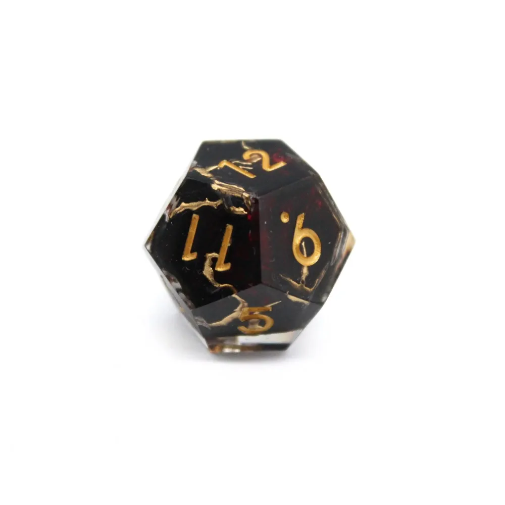 Dice Set - Golden Vein