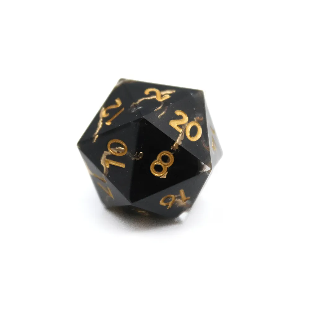Dice Set - Golden Vein