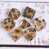 Dice Set - Golden Flakes
