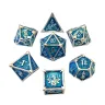 Metal Dice Set - Azure Monsters
