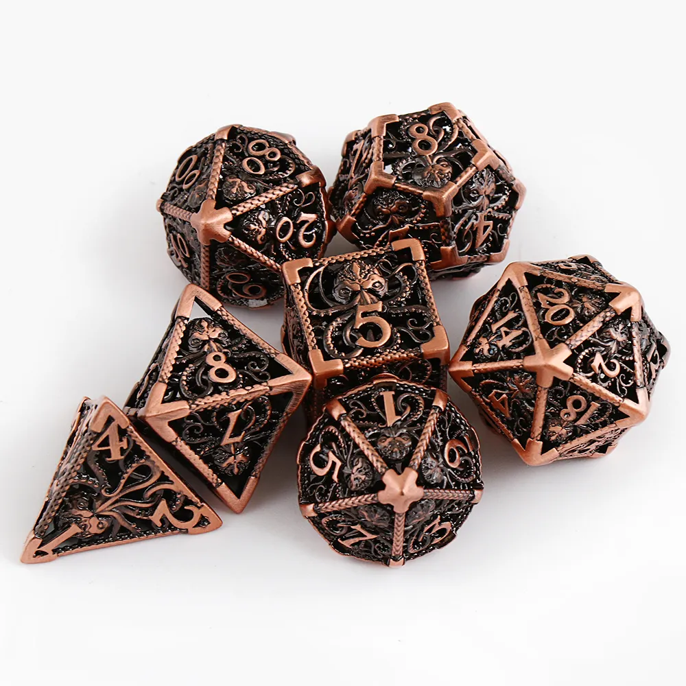 Hollow Metal Dice Set - Cthulhu