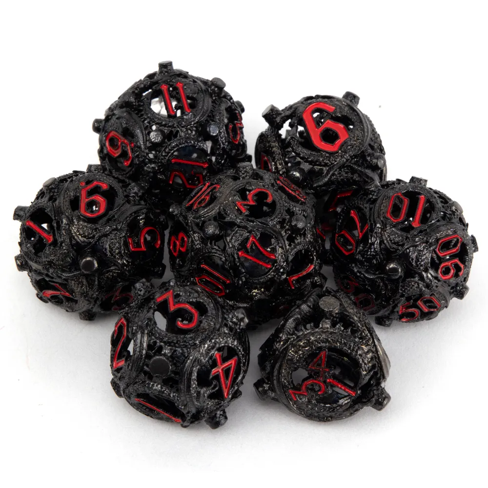 Hollow Metal Dice Set - Ouroboros