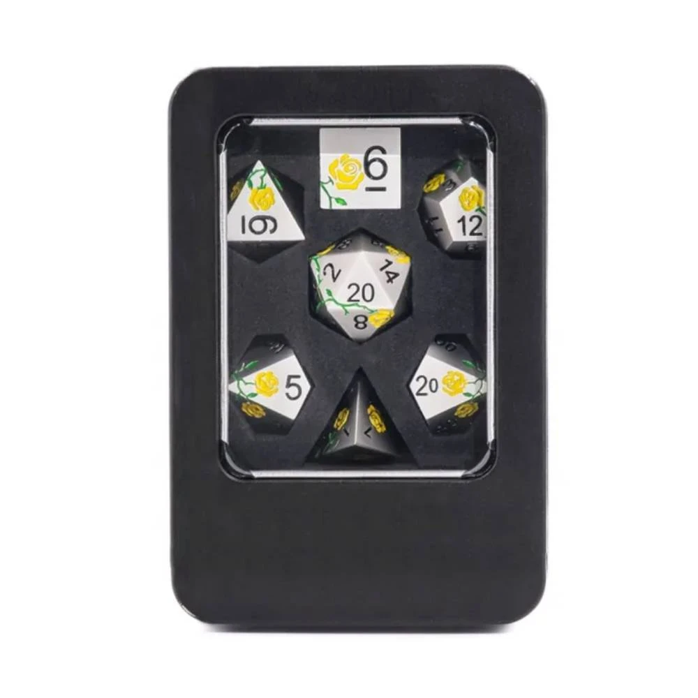 Metallwürfel-Set - Dornröschen (gelb)