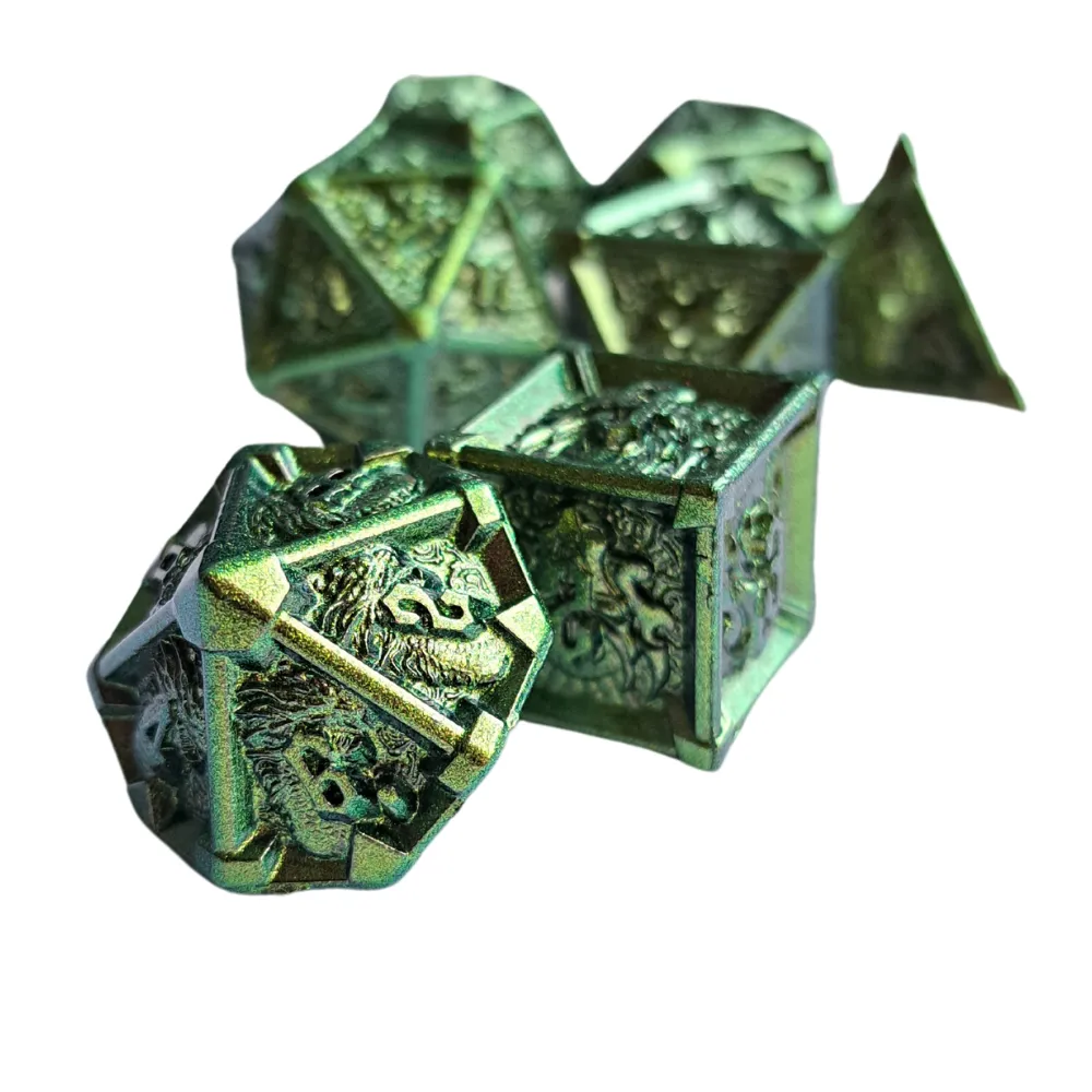 Metal Dice Set - Terracotta Guardians