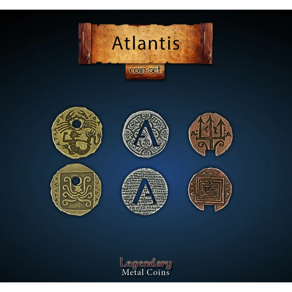 Metal Coin Set - Atlantis