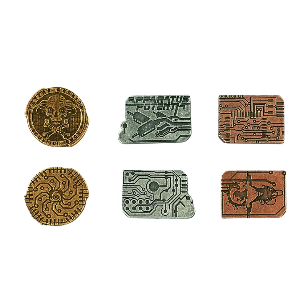 Metal Coin Set - Cyberpunk