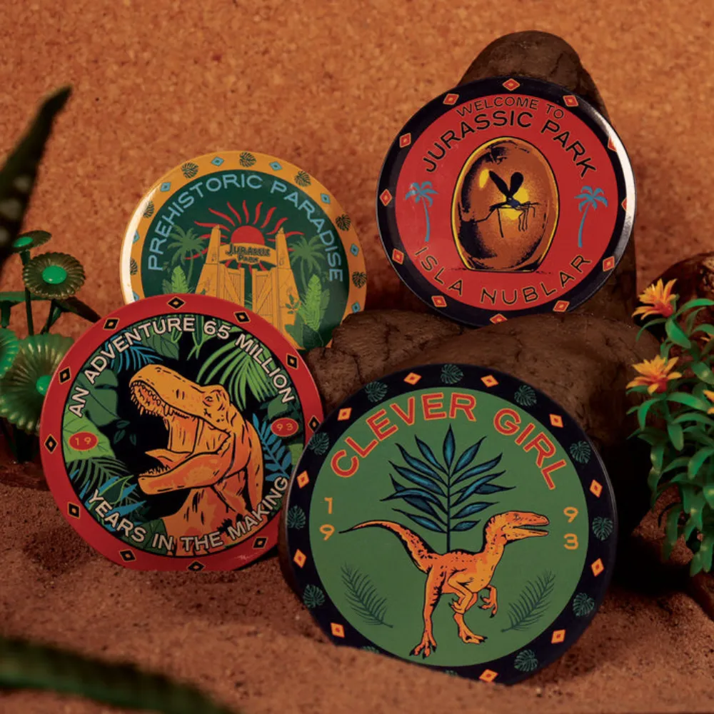 Metall-Untersetzer-Set: Jurassic Park (4 Stk.)